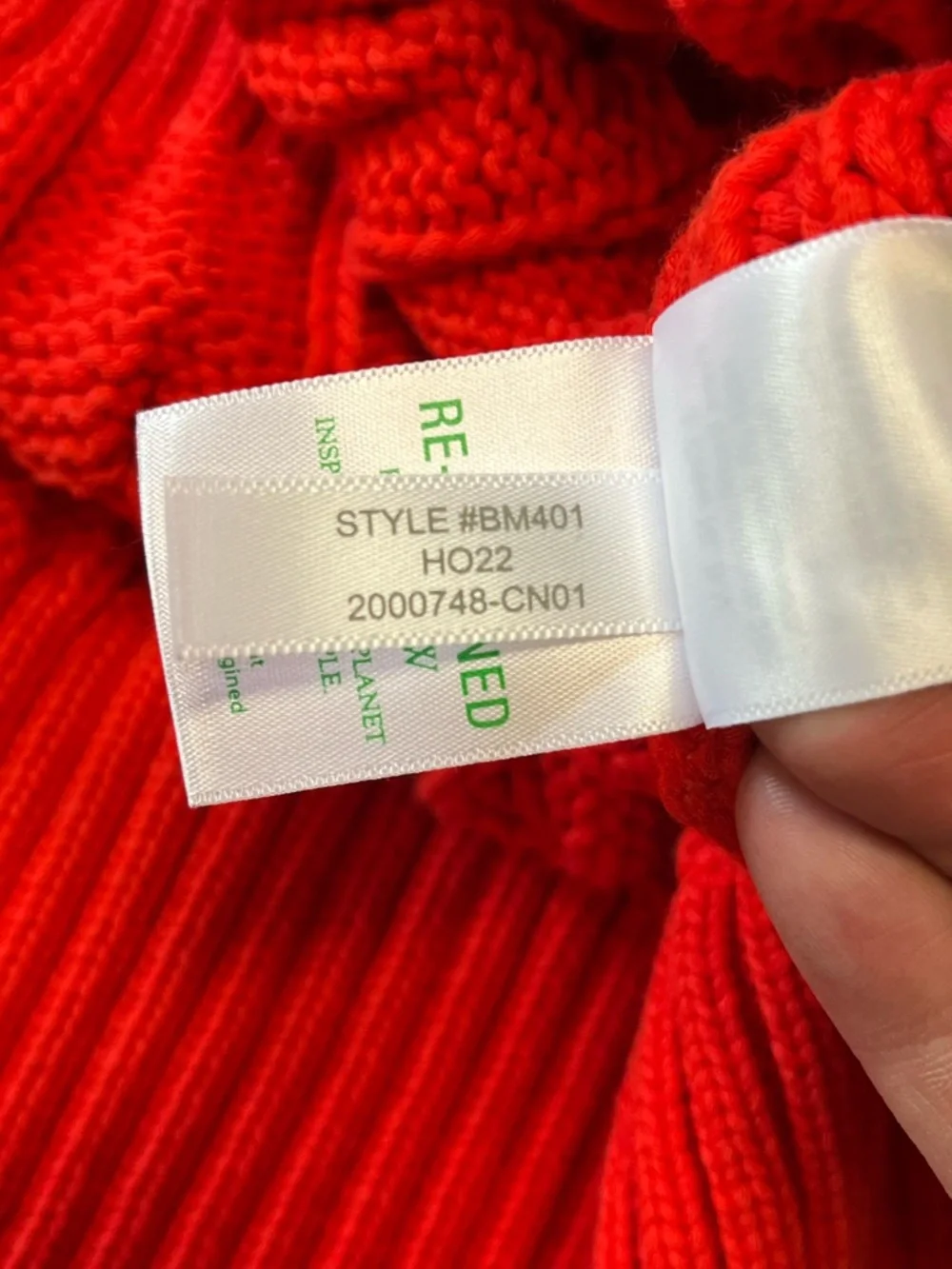 J. Crew Women's Cotton Blend Cable Knit‎ Side Slit Crewneck Sweater Size S/M Red